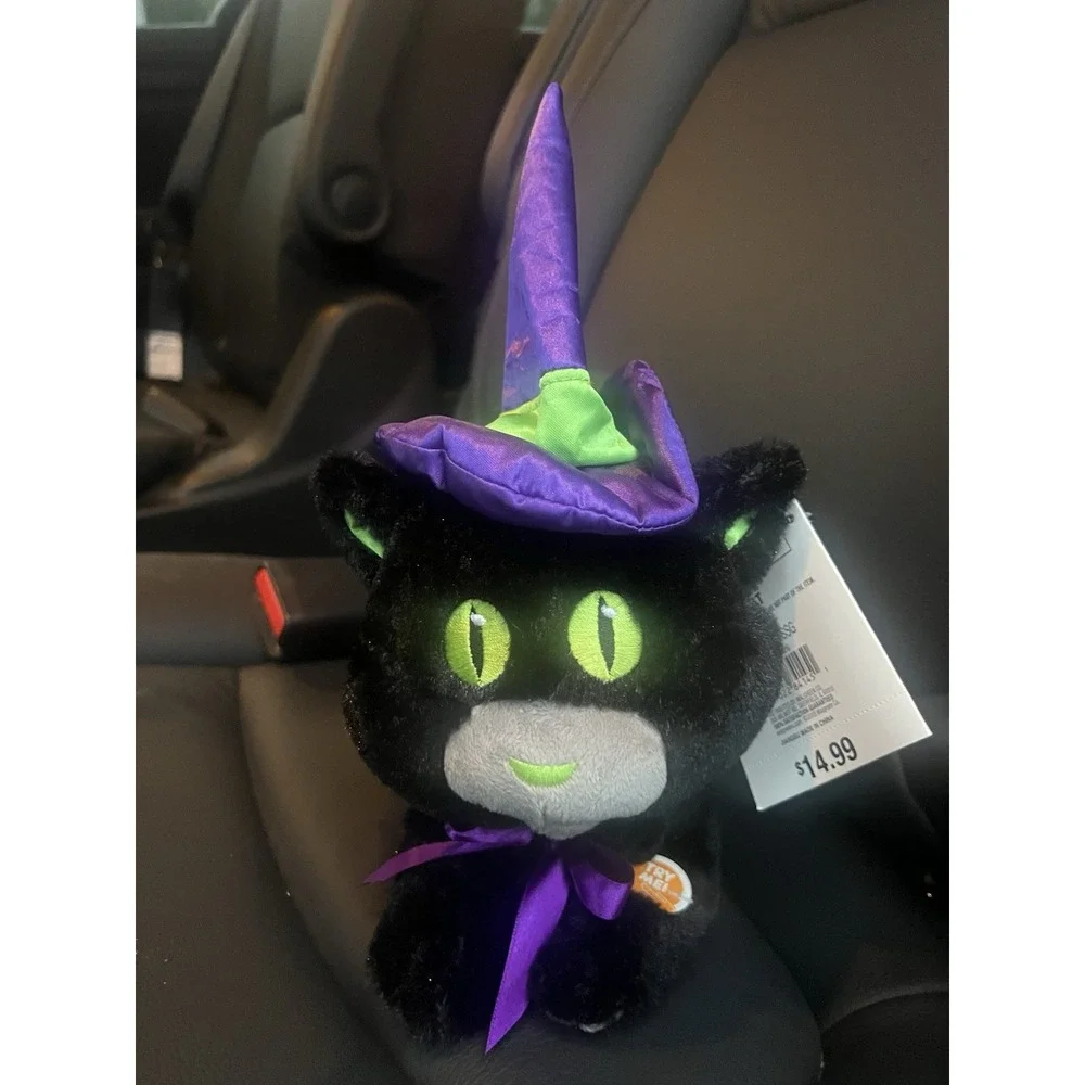 NEW With Tags. Halloween Animated Black Cat Sings I Put A Spell On You Spooky‎